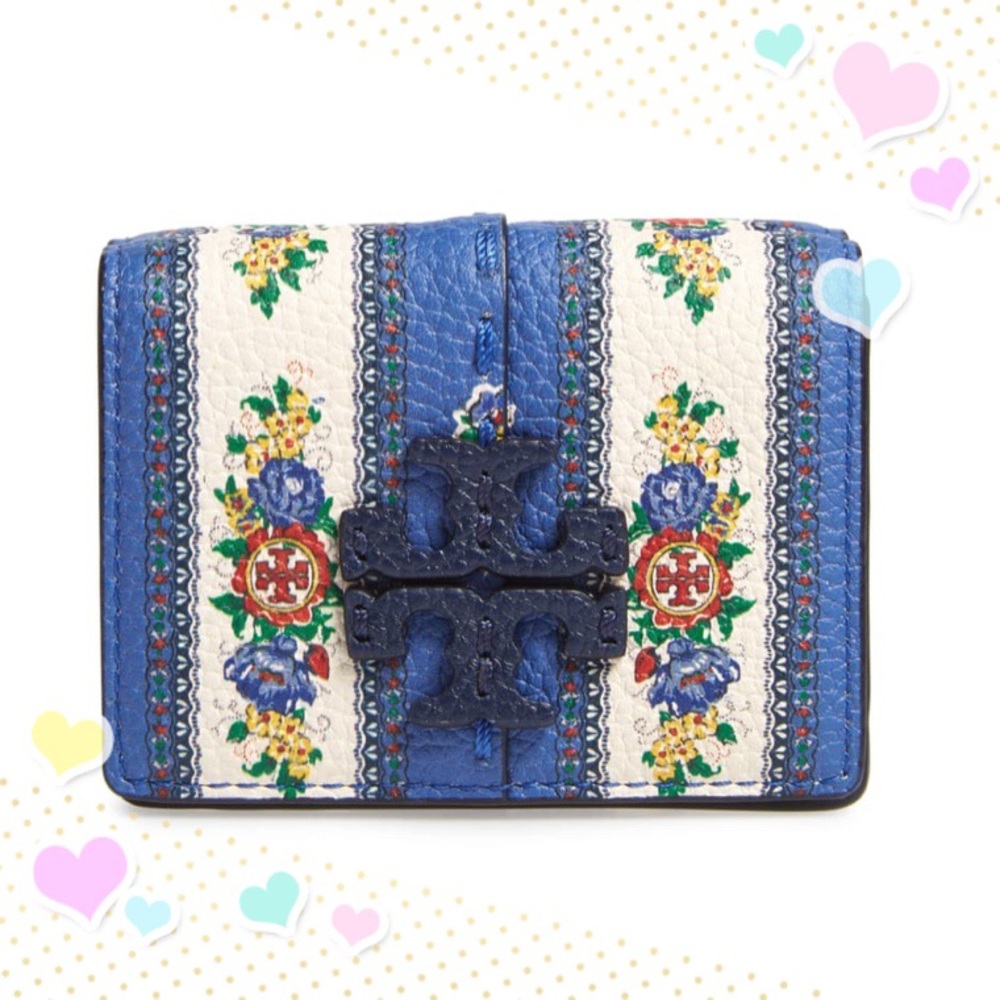 🌺NWT🌺Tory Burch McGraw Floral TriFold Wallet